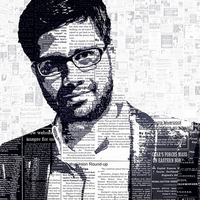 Newspaper portrait
